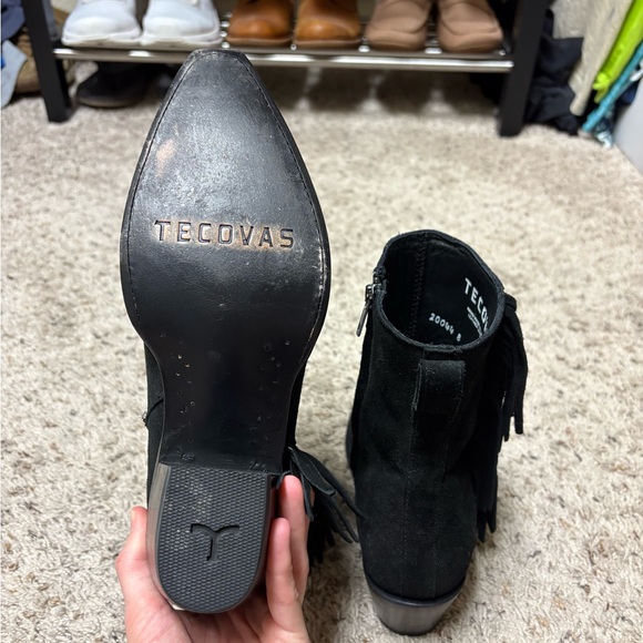 Tecovas “The Georgia” suede fringe booties - Picture 6 of 10